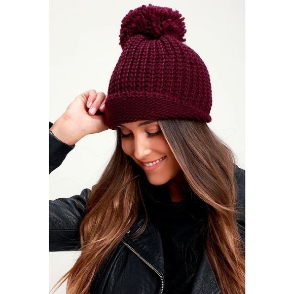 Free People High Line Pom Beanie Hat NWT - Picture 2 of 6